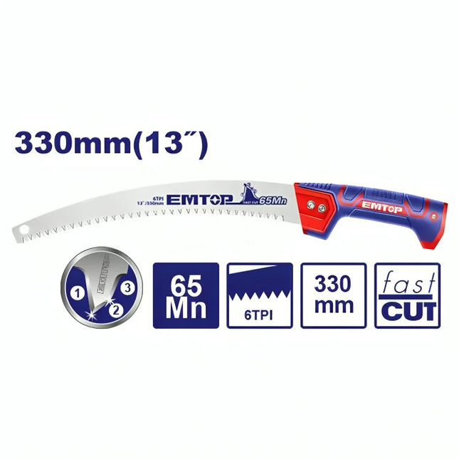 EMTOP EHASP3301   13" Tree Saw (Pole Mountable)
