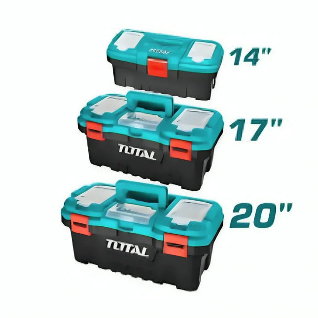Total TPBXK0032 |  3-Piece Tool Box Set – Sizes 14", 17", and 20