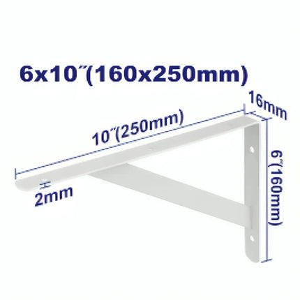 EMTOP EMZJ2325 Heavy-Duty Shelf Bracket 6×10 Inch