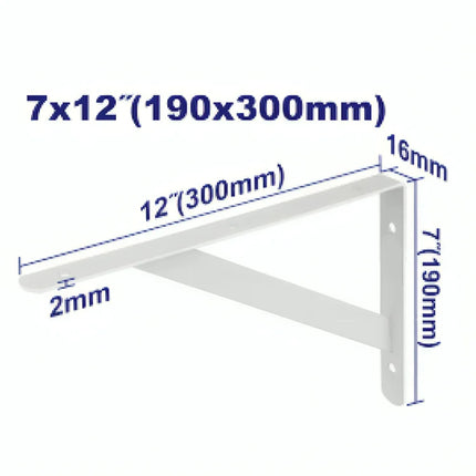 EMTOP EMZJ2330 Heavy-Duty Shelf Bracket 7×12 Inch