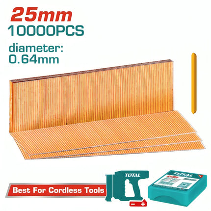 Total TAC06825 Wood Brad Nails Pack