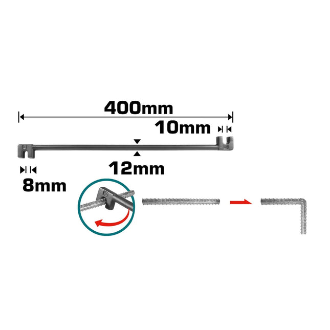 Total THBEB08102 Bending Bar 8mm & 10mm