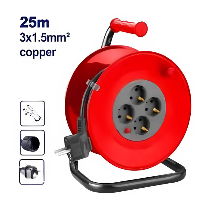 EMTOP EMEJ8380 – 25 Meter Electric Extension Reel