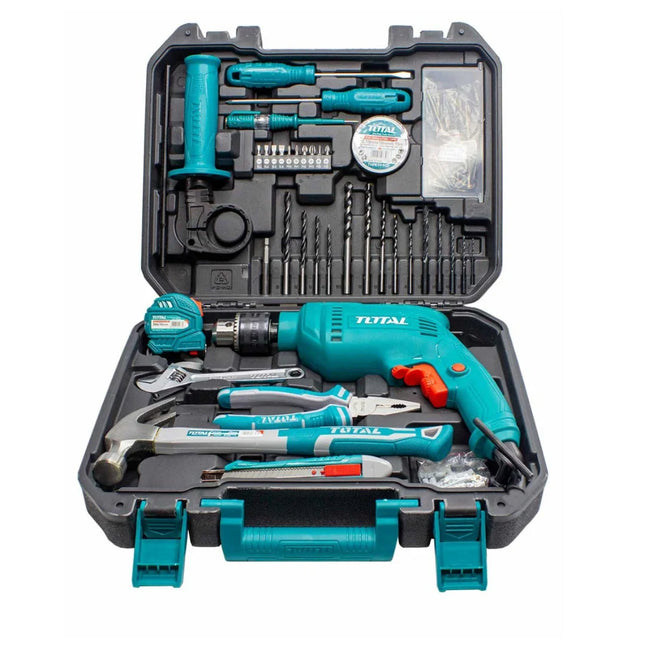 Total  THKTHP1152 Tool Set – 680W Electric Drill + 115 Pieces