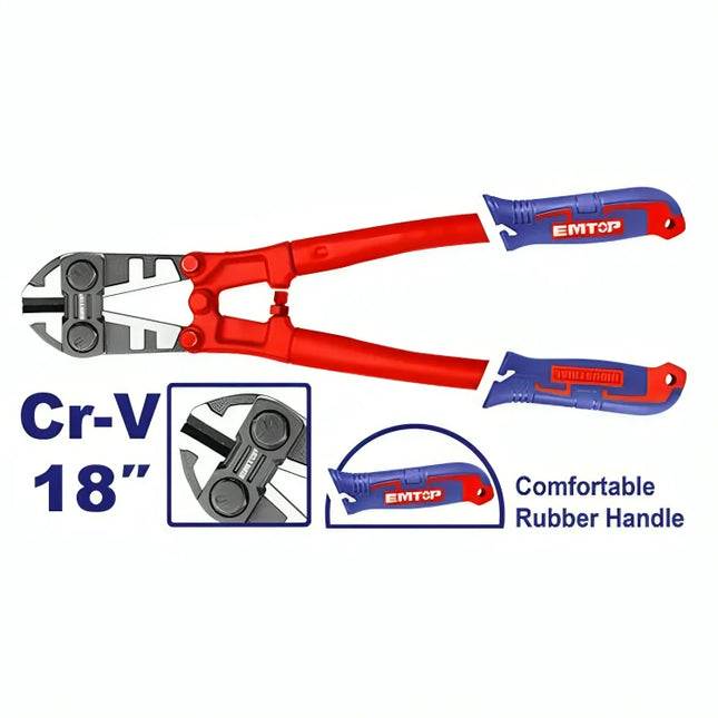 EMTOP EBCR1801 Rebar Cutter 18 Inch – CR-V Steel

