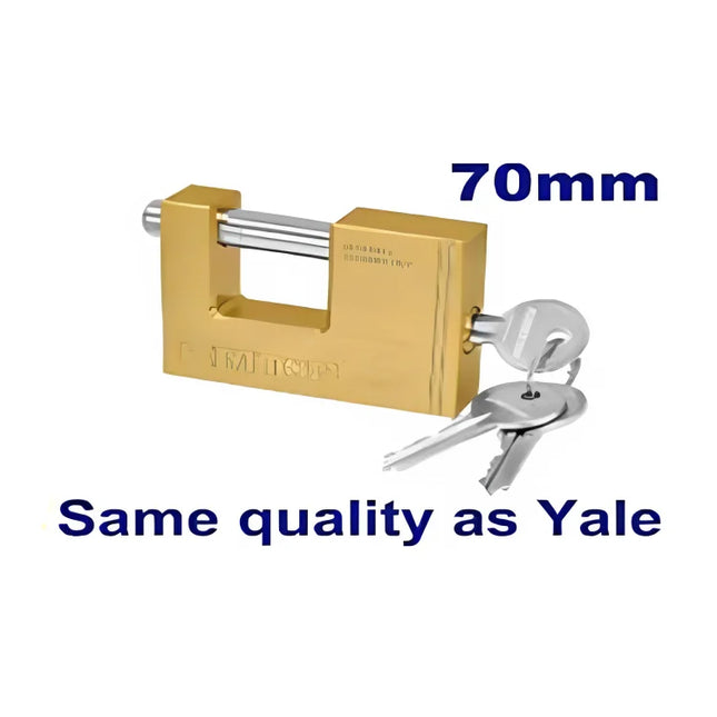 EMTOP EPDKH7001   70mm Square Brass Security Padlock