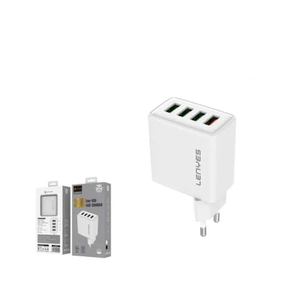  Lenyes LCH340 EU 30W 4-Port USB Fast Charger - white