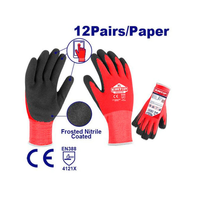 EMTOP ENGV0301 – Touchscreen Work Gloves