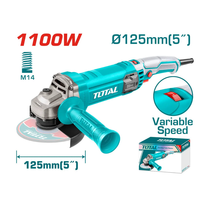 Total TG110125565 Angle Grinder – 1100W