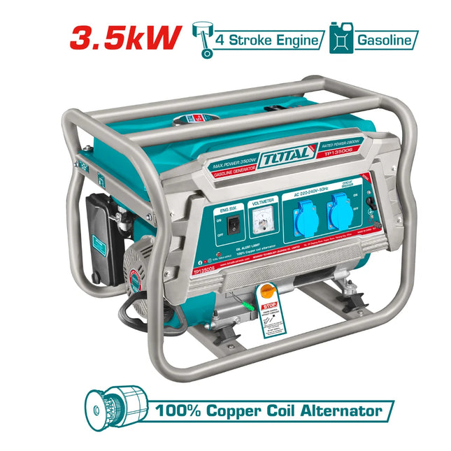 Total TP135006   Gasoline Generator – 3.5 kW