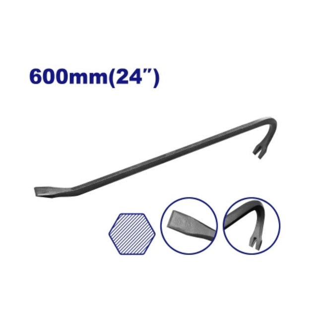 EMTOP EMQB1360  Hexagonal Crowbar with Nail Puller