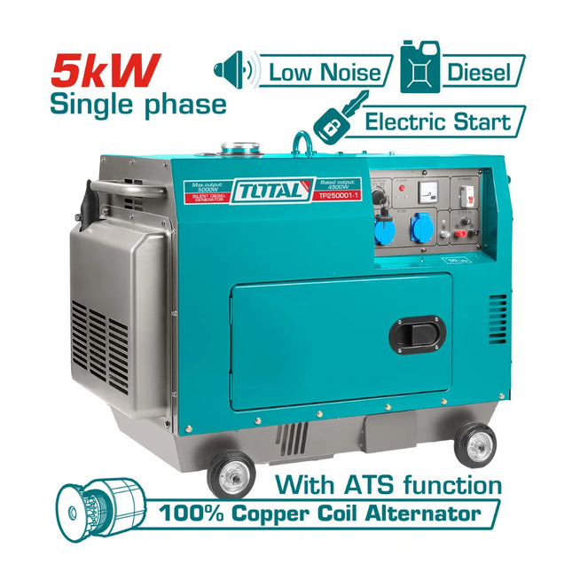 Total TP250001-1 Diesel Generator – 5 kW
