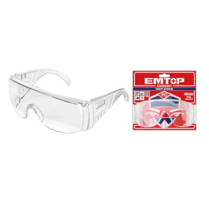 EMTOP ESGG0201 Heavy-Duty Clear Safety Glasses