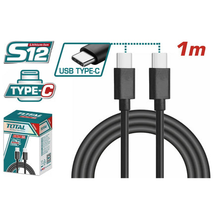 Total TIUCC02  USB Type-C to Type-C Charging Cable – 1 Meter
