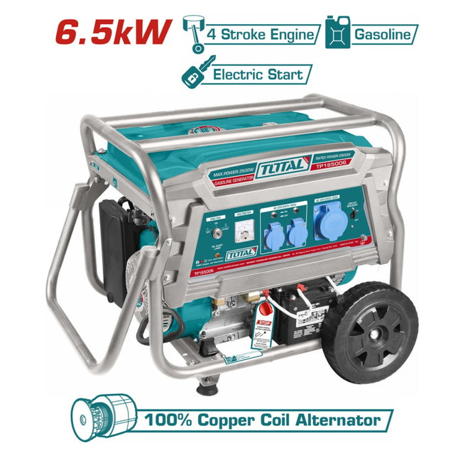 Total TP165006 Gasoline Generator 6.5KW