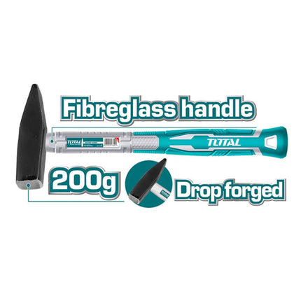 Total THTS71200 Machinist Hammer 200g Fiber Handle