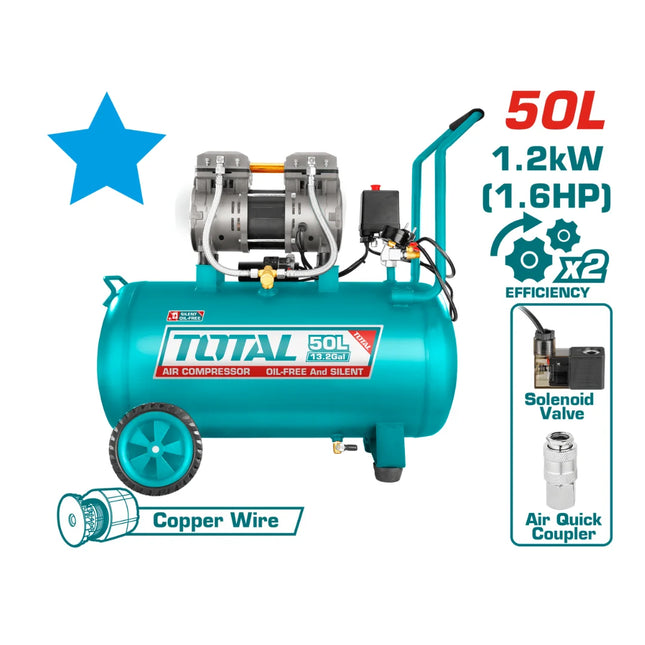 Total TCS1120508  Air Compressor 50L