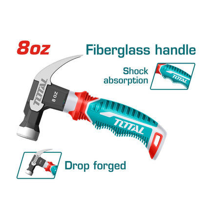 Total THCH61008D Mini Claw Hammer 220g