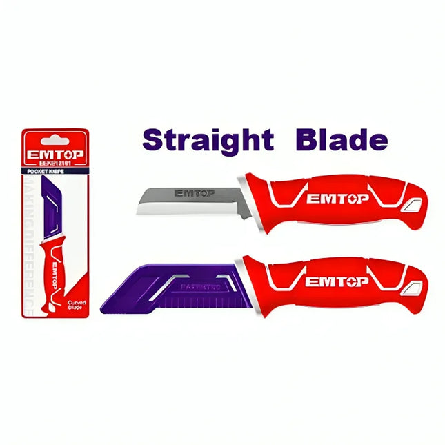 EMTOP EEKE12101 Cable Stripping Knife