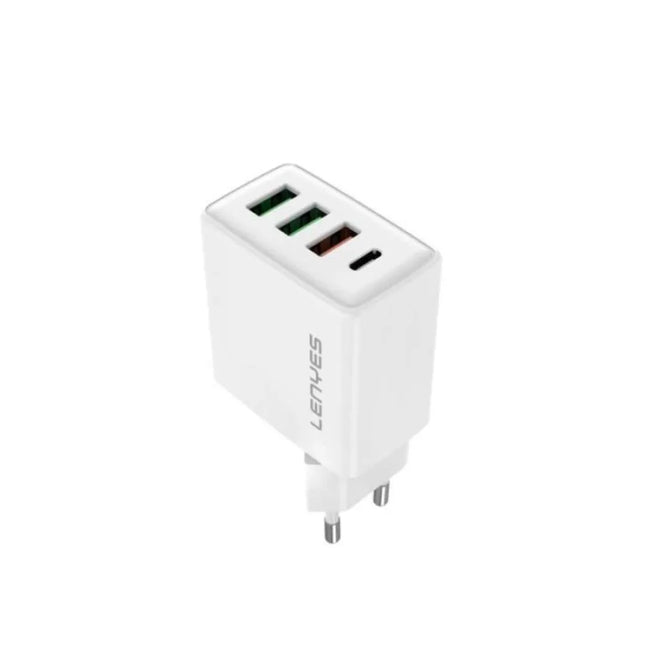  Lenyes LCH340 EU 30W 4-Port USB Fast Charger - white