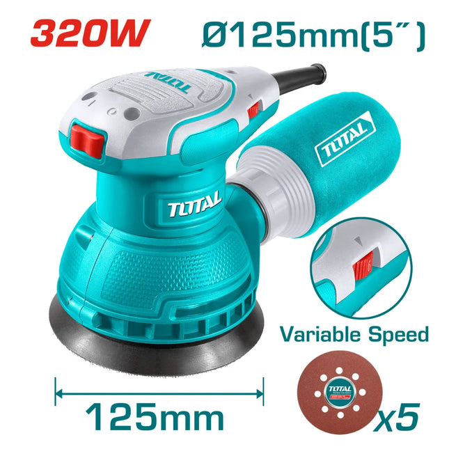Total TF2131256 Random Orbital Sander 320W