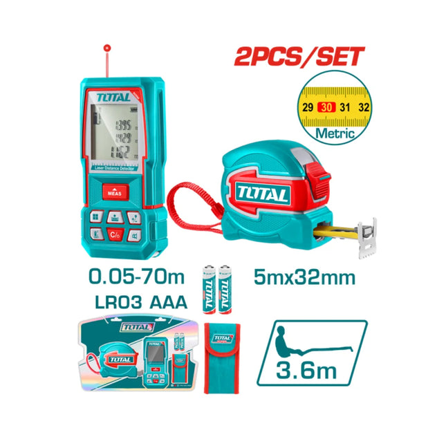 Total TLDD241201M   Laser Distance Meter 70m 