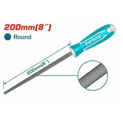 Total THT91386  |8-Inch Round Steel File