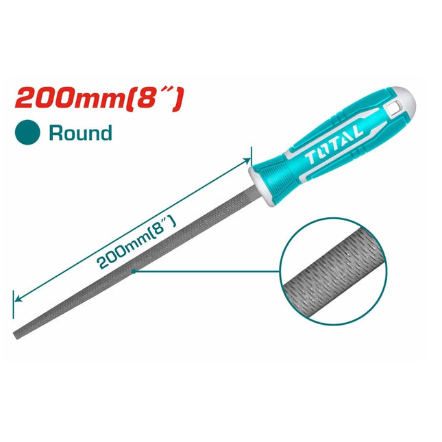 Total THT91386  |8-Inch Round Steel File