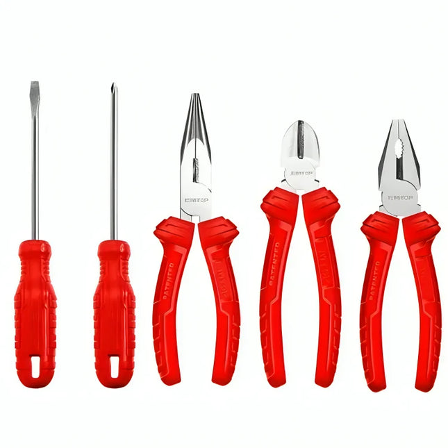 EMTOP  EPLS0501  5-Piece Pliers And Screwdriver Set