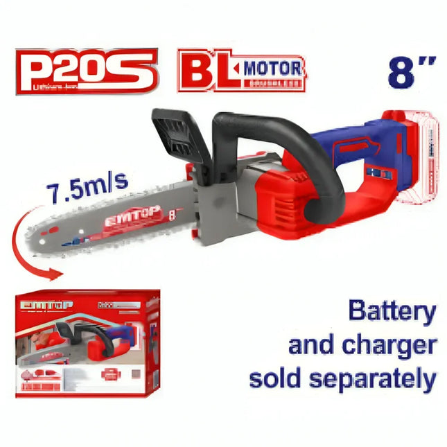 EMTOP ELGA2085 20V Cordless Mini Chainsaw

