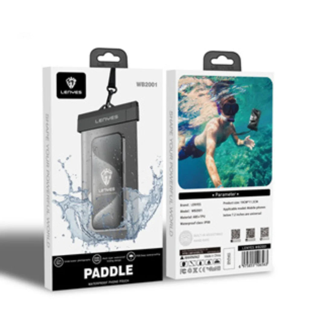 حافظ الهاتف من الماء LENYES LB2001 - لون أسود حافظ الهاتف من الماء LENYES LB2001 - لون أسود