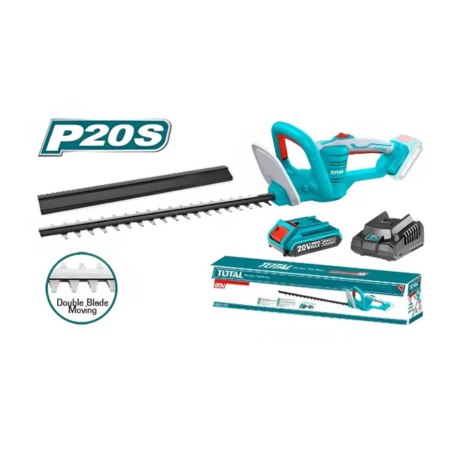 Total THTLI20461  20V Lithium-Ion Cordless Hedge Trimmer with Battery & Charger