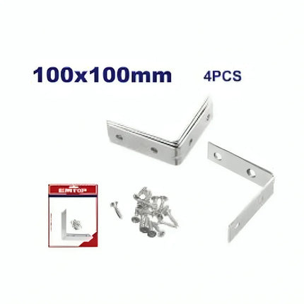 EMTOP EMCY2K10 10×10 Corner Brackets – Set of 4