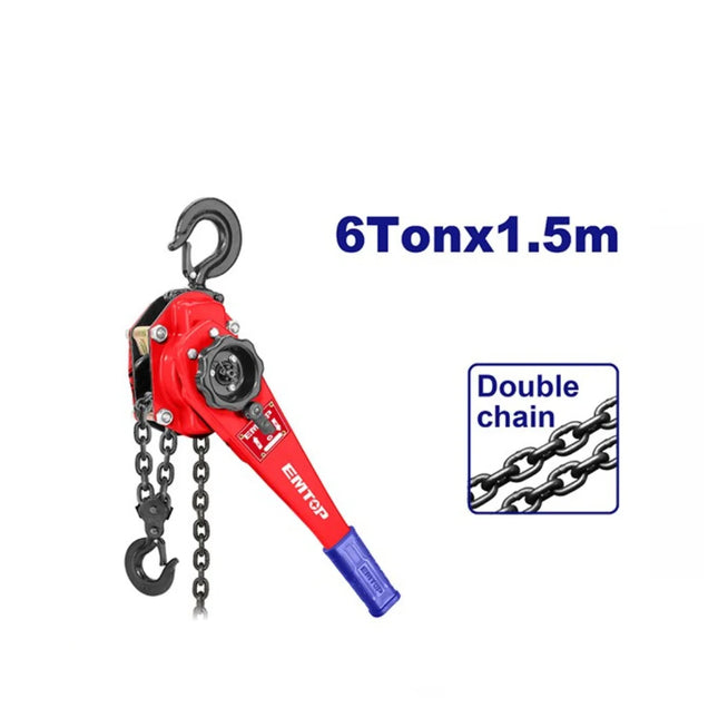 EMTOP ECBK2060  Lever Hoist 6 Ton
