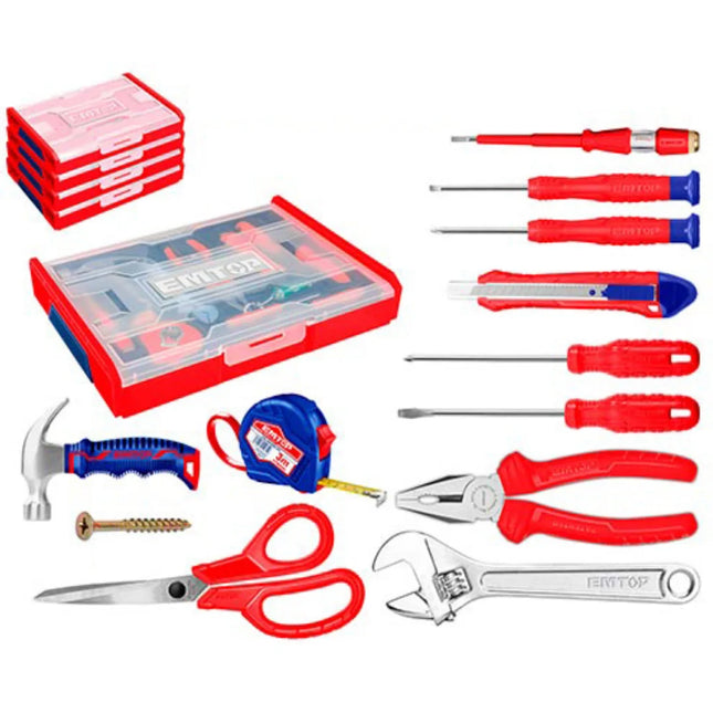 EMTOP EHTSV01H51 12 Pcs Hand Tools Set
