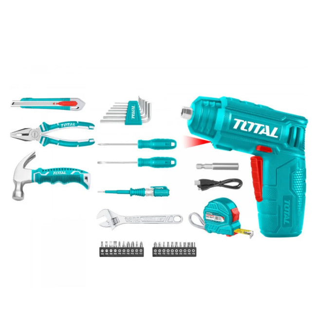 Total THKTHP10386   4V Cordless Screwdriver with 38-Piece Tool Set