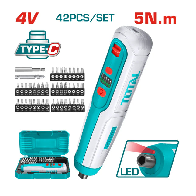Total TSDLI0406  4V Cordless Screwdriver 