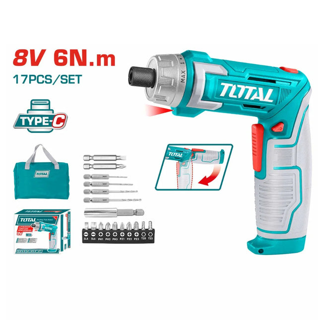 Total TSDLI0802   8V Cordless Screwdriver