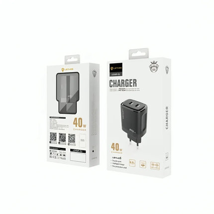 LCH369+TypeC TO Lightning cable  charger  -  Black