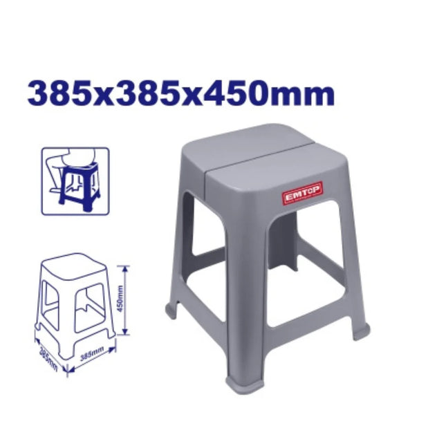 EMTOP EMPZ1345 Plastic Stool 