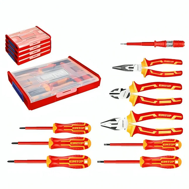 EMTOP EHTSV01H09   9 Pcs Insulated Tool Set