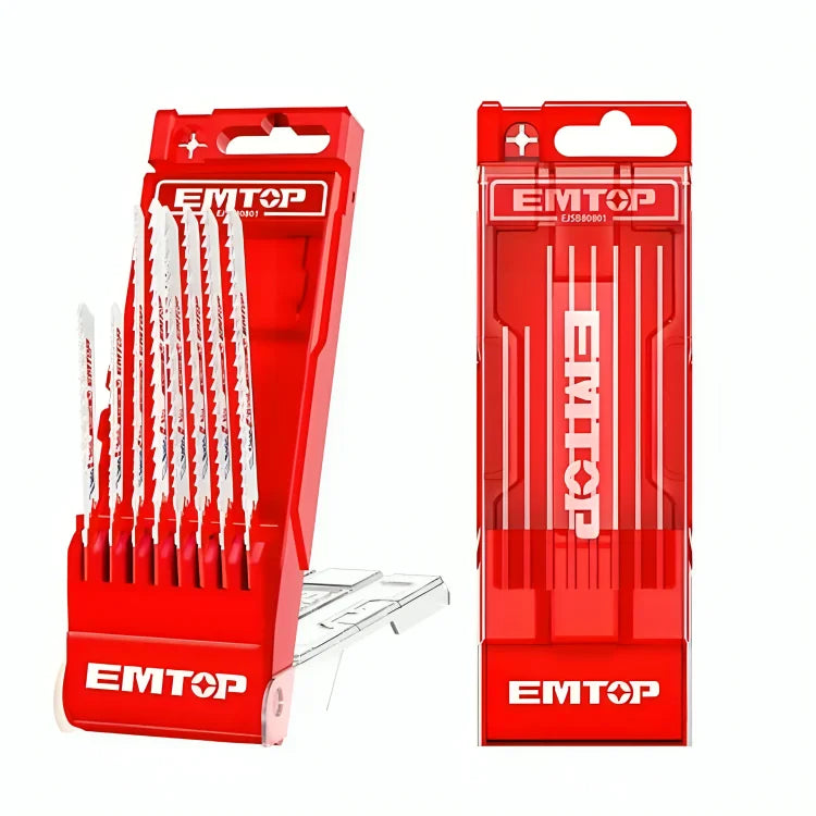 مجموعة شفرات منشار الكهربائي 8 قطع EMTOP EJSB80801 مجموعة شفرات منشار الكهربائي 8 قطع EMTOP EJSB80801