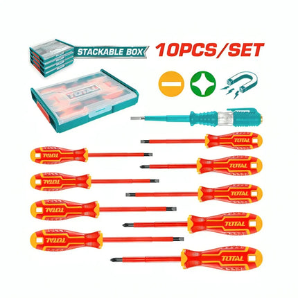 Total THKTV02S101  10pcs Insulated Hand Tools Set