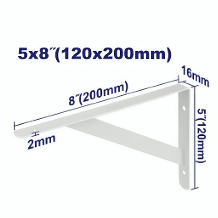 EMTOP EMZJ2320 Heavy-Duty Shelf Bracket 5×8 Inch