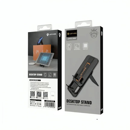 Lenyes CR129 Foldable Phone Holder - Black