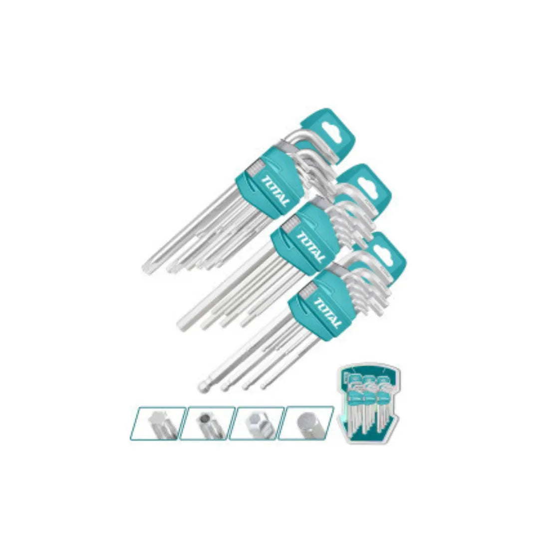 Total THT106KT0271 - 27 Pcs Hex Key Set Total THT106KT0271 - 27 Pcs Hex Key Set