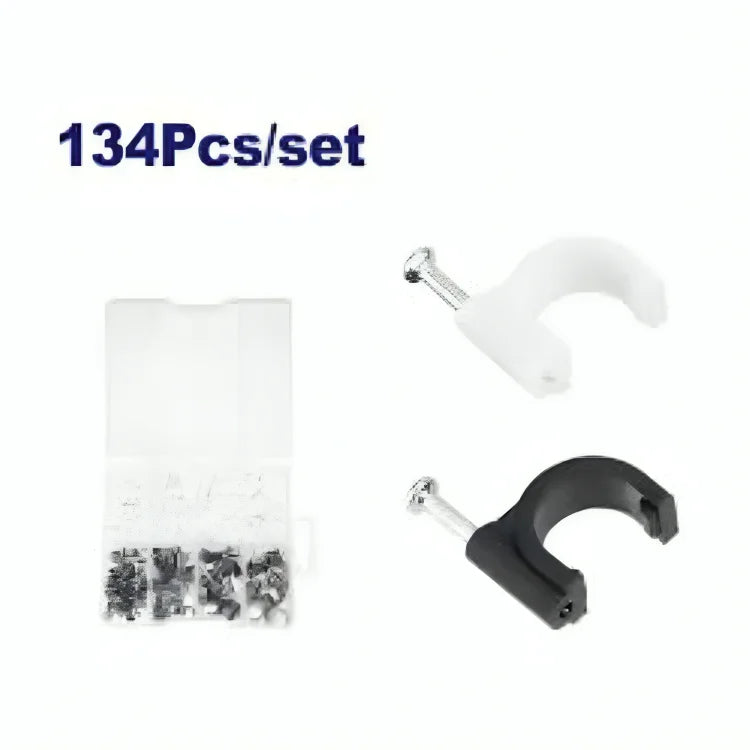 طقم مشابك كابلات 134 قطعة EMTOP EMFQAB01 طقم مشابك كابلات 134 قطعة EMTOP EMFQAB01
