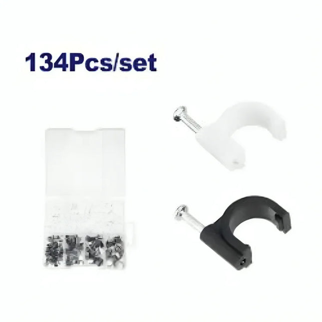EMTOP EMFQAB01  | 134 Pcs Cable Clip Kit