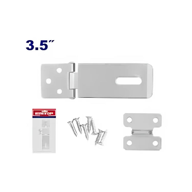 EMTOP EMAN2135  3.5inch Chrome-Plated Hasp and Staple