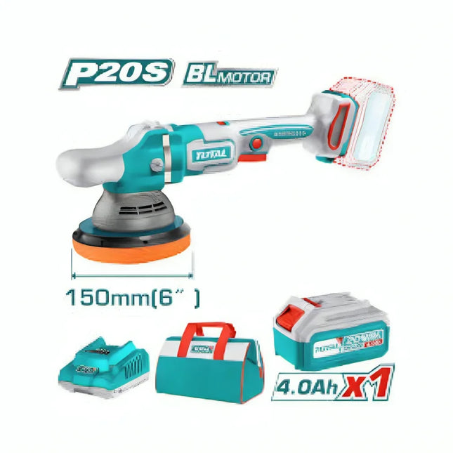 Total TAPLI20151  20V Cordless Angle Polisher 